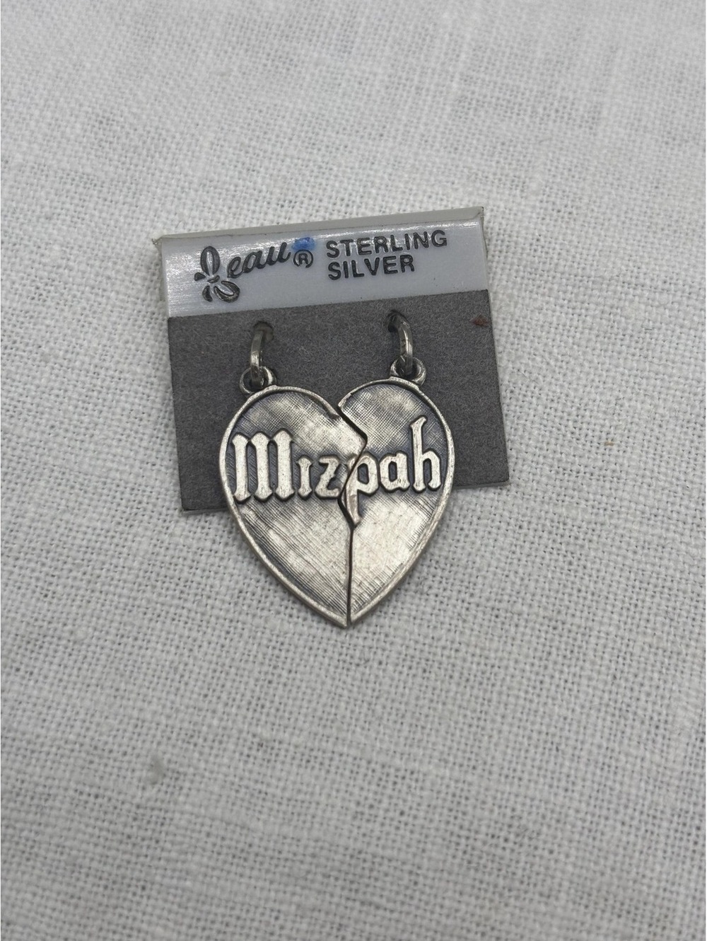 Vintage Sterling Silver Mizpah Friendship Charm